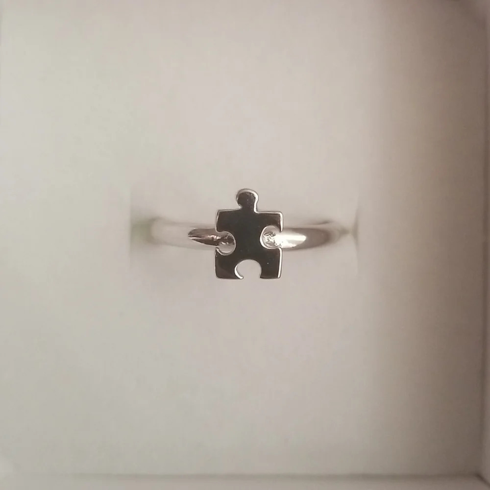 Stacks & Stones Sterling Silver Puzzle Piece Stack Ring NWT - Picture 5 of 5